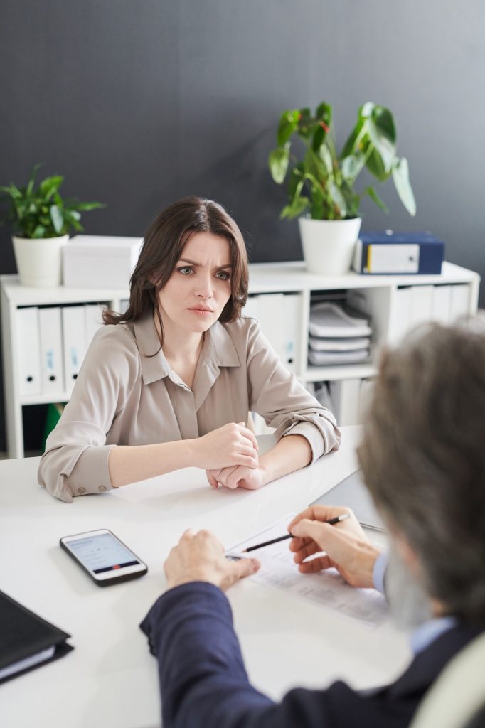 HR Asking Weird Questions To Woman